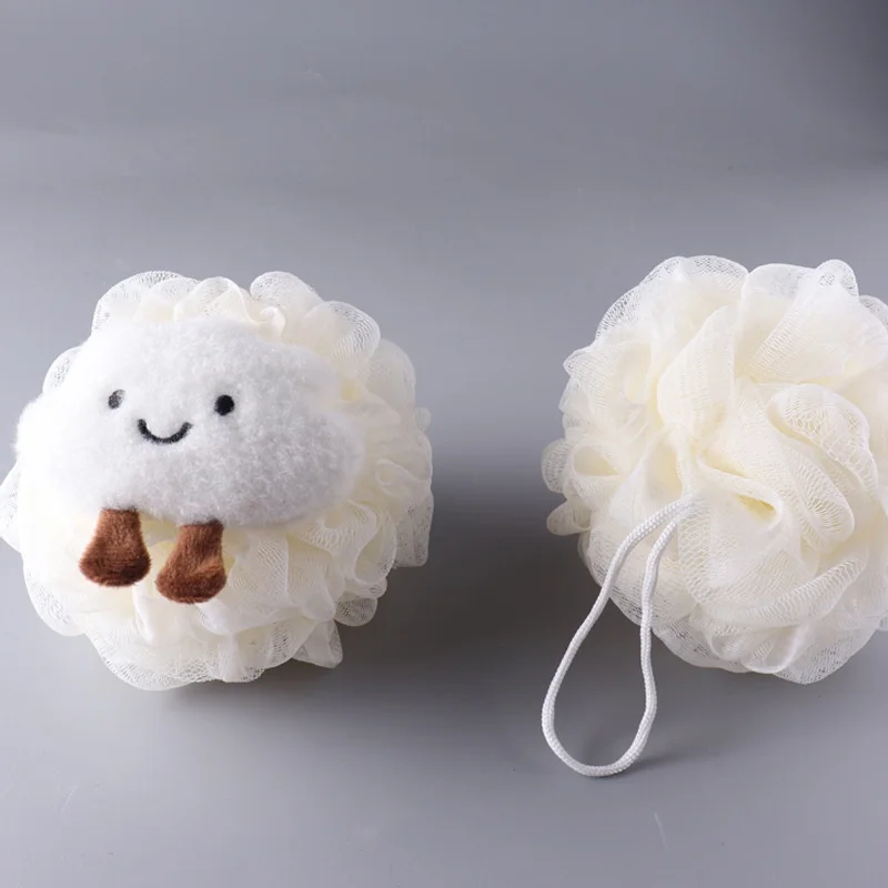 Cloud Cartoon Soft Bath Scrub Bath Ball Body Clean Bath Puff Bathroom Flower Scrubbing Bubble Shower Mesh Sponge Brush