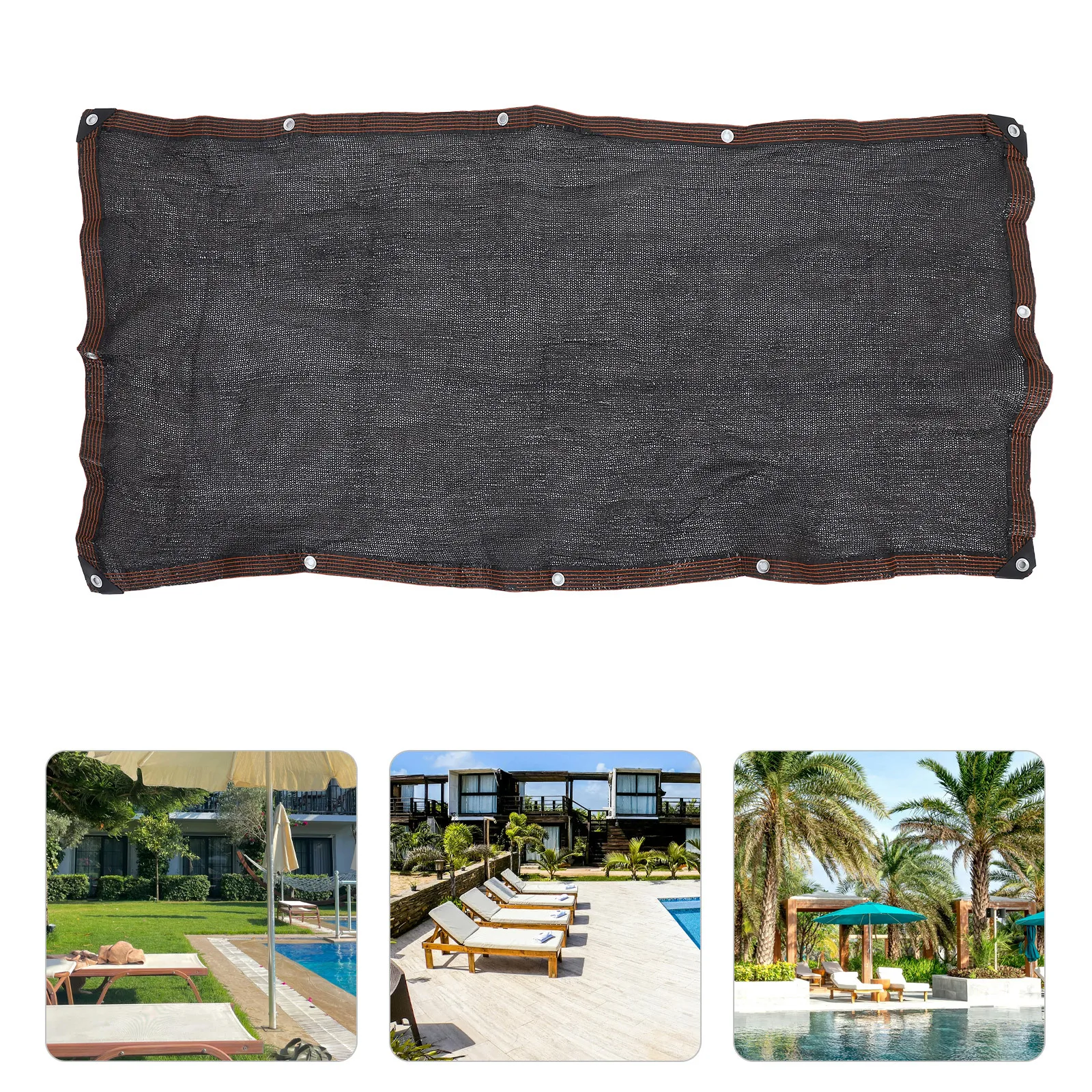 

1x2m Sunshade Cloth Waterproof Outdoor Shading Net for Garden Fence Deck Canopy Patio Balcony Sun Block Privacy Cover Mesh