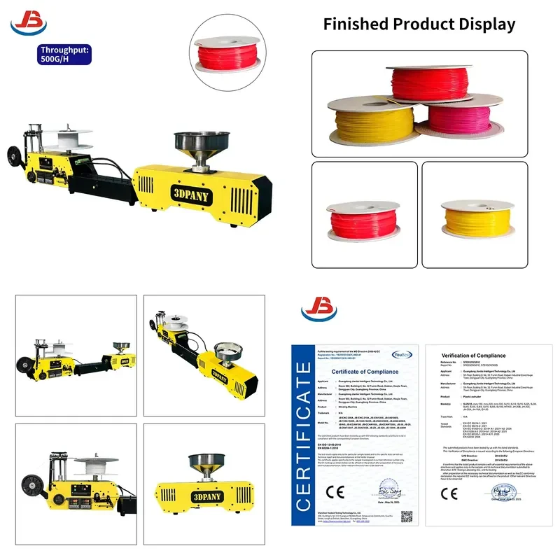 

AP01 Desktop Mini Waste Filament Maker Machine 3D Printer Extruder Recycling Machine Coiling Winders 400C for 3D Printing