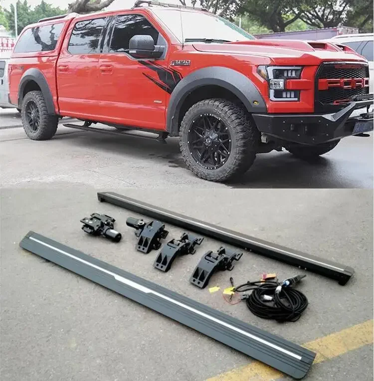 High Quality For Ford F150 2010-2023  Electric Motor Pedal Running Board Side Step Bar Nerf