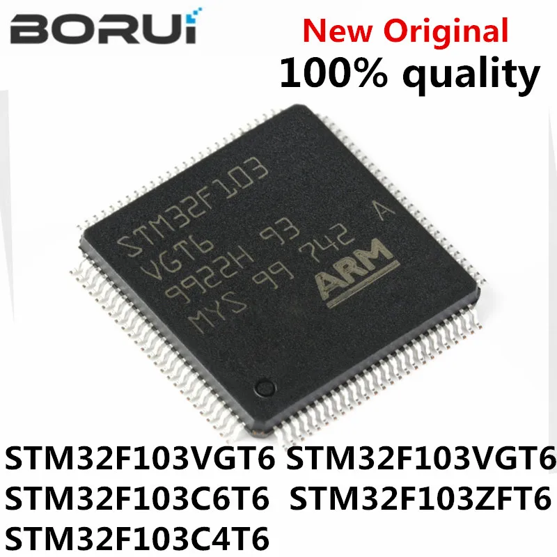(1 pezzo) 100% Nuovo STM32F103VGT6 STM32F103VGT6 STM32F103C6T6 STM32F103ZFT6 STM32F103C4T6 LQFP Originale Microcontrollore chip IC