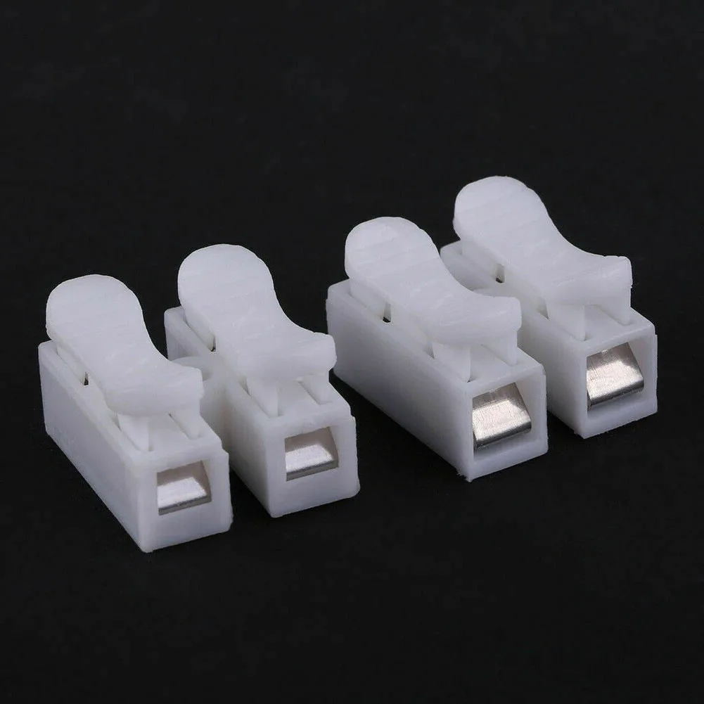 10/20/30Pcs CH2 Spring Connector Terminal Quick Wire Connector Cable Clamp Terminal Block Crimp Electrical Connector LED Light