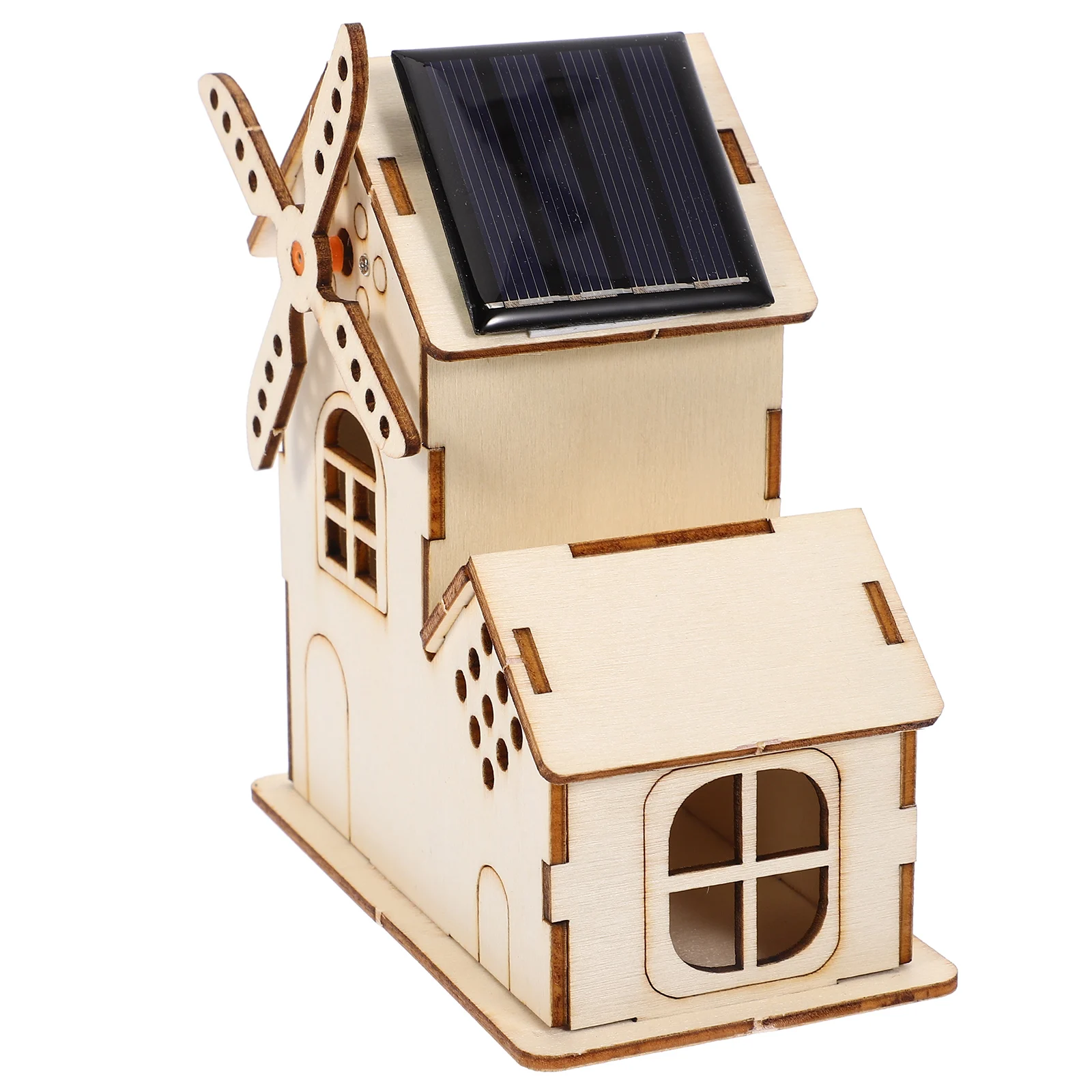 

Solar Windmill Kids' Electric Learning Toys Khaki Science Experiment Projects Child