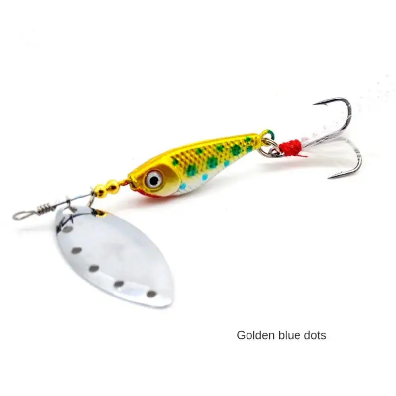 Spinner Spoon Metal Fishing Lure 9g 13g 16g Crankbait Spoon Artificial Baits Wobbler Rotating Bait with Treble Hooks