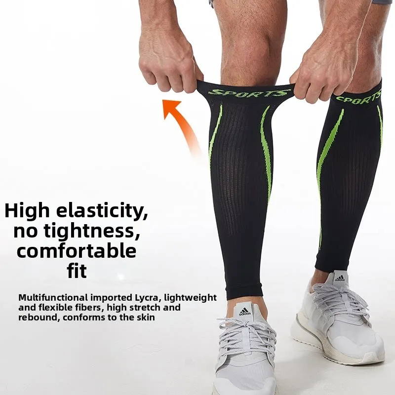 Calf Compression Sleeves Breathable Calf Support Athletic Compression Leg Sleeves For Basketball Cycling Gym Runners