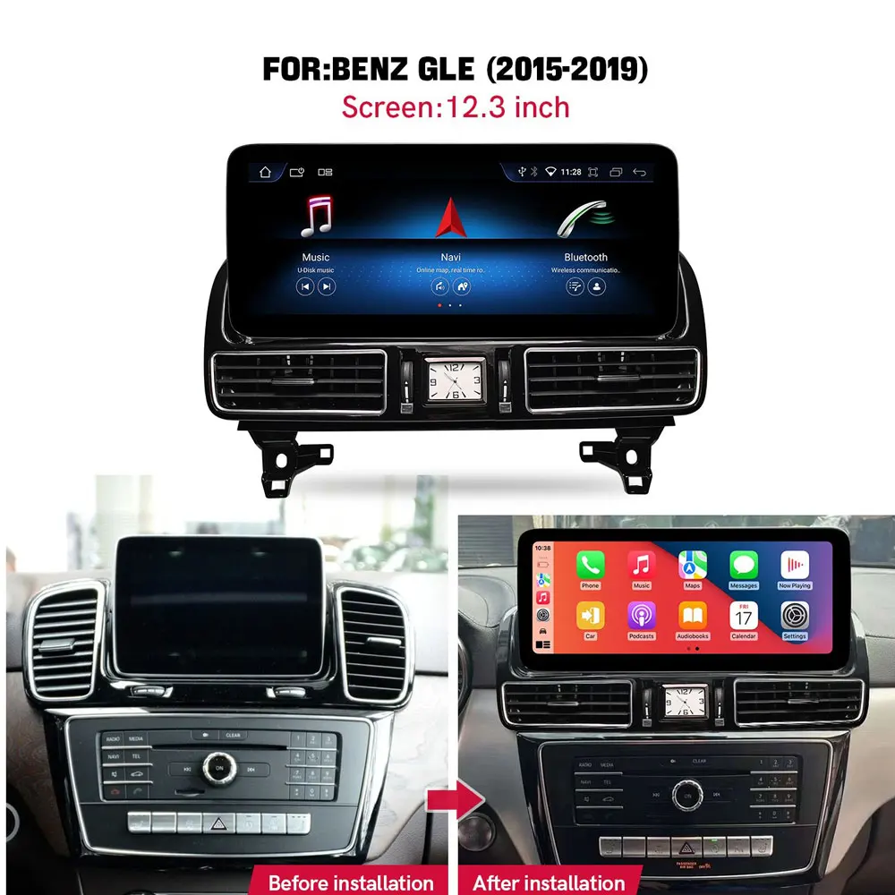 Android System Car Multimedia Radio For Mercedes ML W166 GL X166 GLE WIFI SIM HD Touch Screen GPS Navi DSP 360 Wireless Carplay