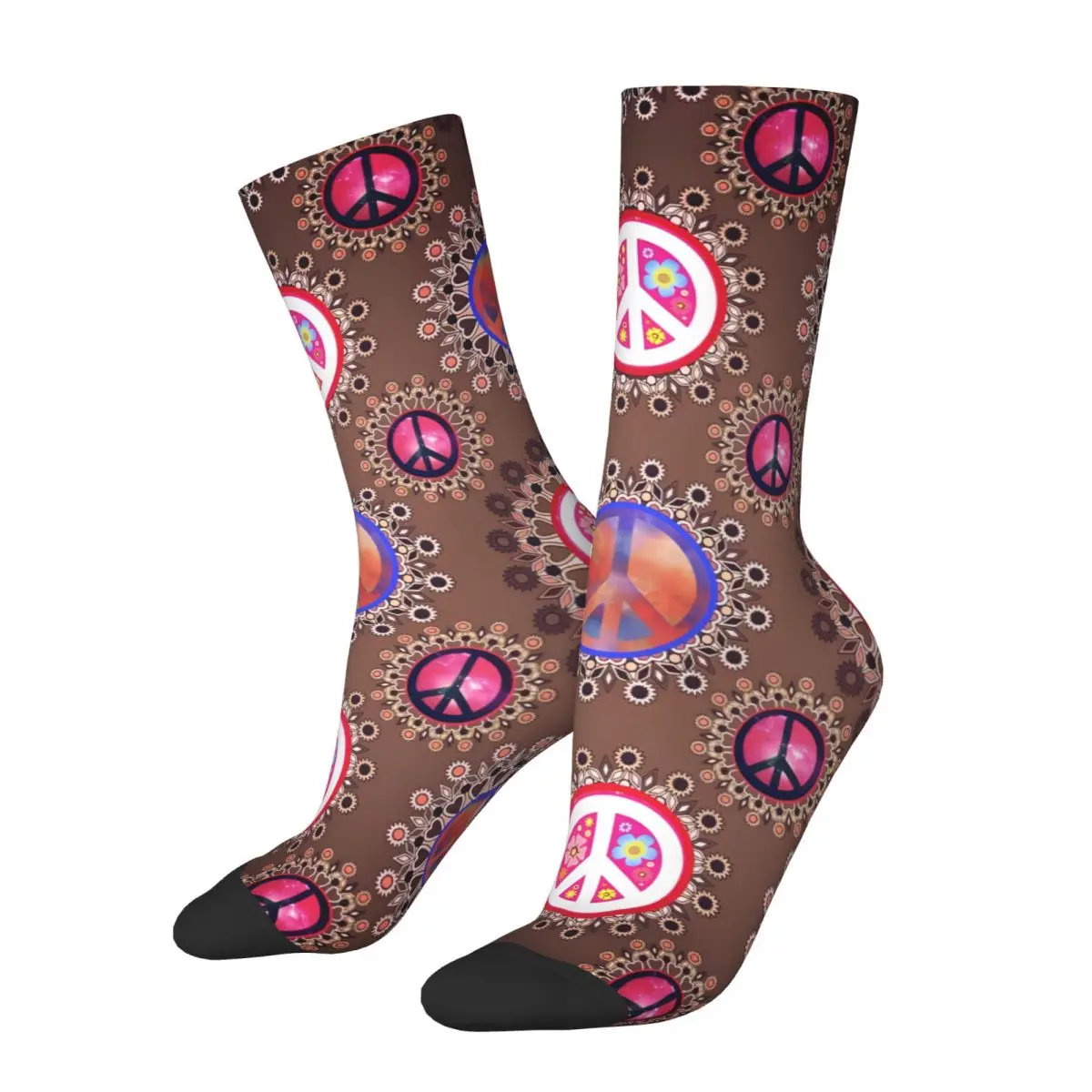 Love And Peace Sock Printed Man Polyester