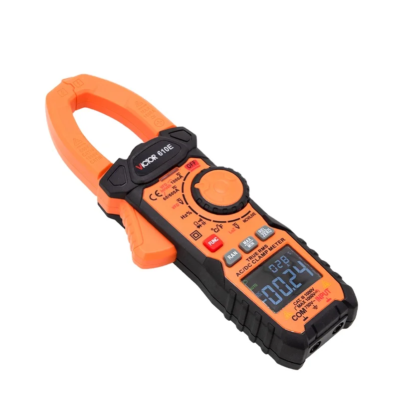 

VICTOR 610E digital clamp meter VFD current / voltage 750V test surge inrush current test automatic smart multimeter multi meter