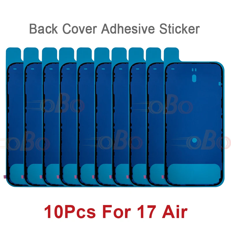 10 piezas, adhesivo impermeable para tapa trasera, sello para iPhone 17 Pro Max, cinta lateral trasera, pegamento para reparación 3
