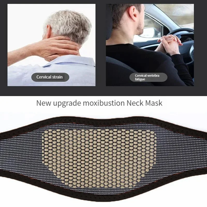Guard Neck Belt Self-heating Support Collar Magnetic Therapy Wrap for Neck Stiff Pain Relief Headache Migraines Rheumatoid