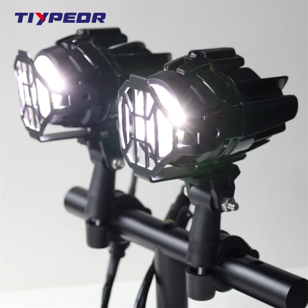 TIYPEOR Aluminum alloy motorcycle headlamp Original waterfowl lamp 15W power white light Best Selling LED flashing light