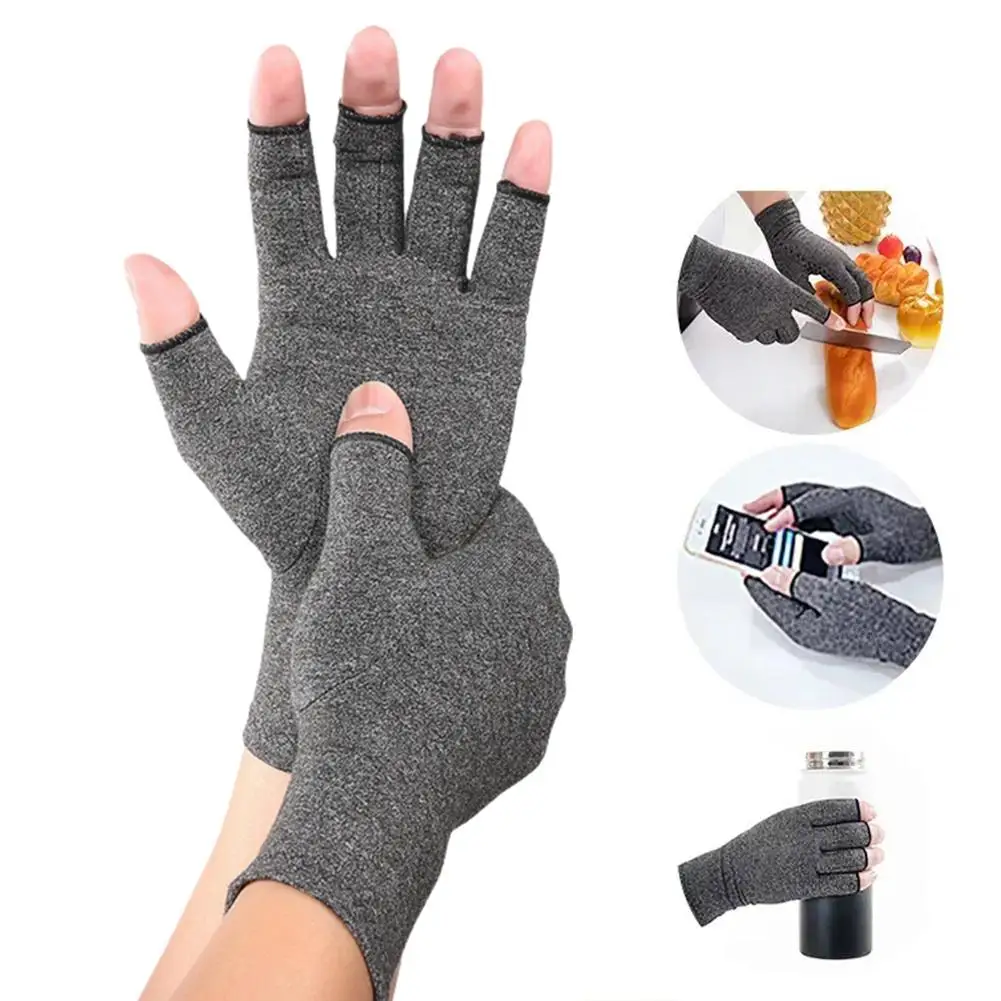 WorthWhile 1PCS Compression Arthritis Gloves Wrist Support Cotton Joint Pain Relief Hand Brace Women Men Therapy Wristband