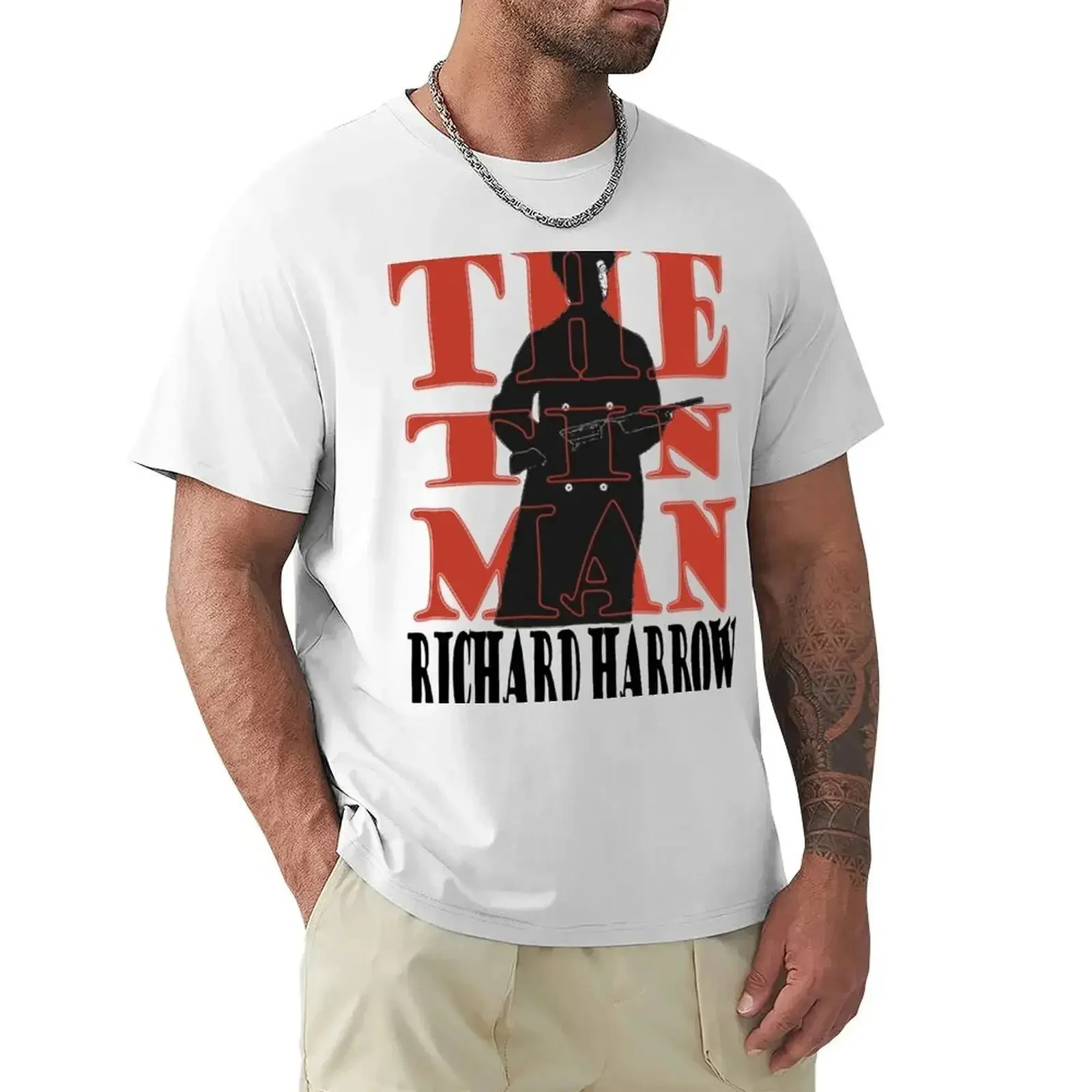 Richard Harrow Tin Man T shirt boys whites tees oversizeds for a boy sweat vintage Washed Stylish Unisex Casual Versatile