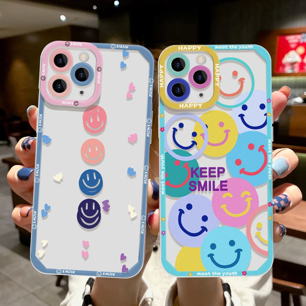 

For Samsung A13 5G Case Samsung Galaxy A53 A52 A52S 5G A71 A72 A73 A51 A12 A13 A32 A22 A21S A30S A50 S Smiling Face Phone Covers