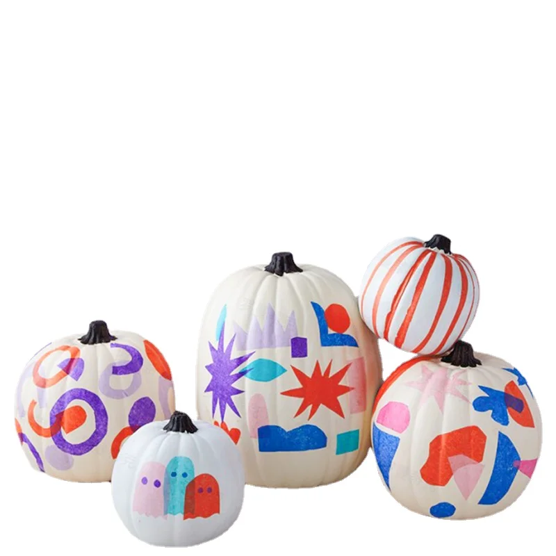 

Halloween Pumpkin Lamp Handmade Parent-Child DIY Painting Decoration Material Small Ornaments Window Layout Props Big Pumpkin