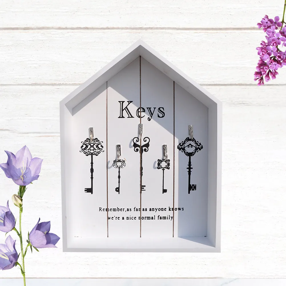 Design Wooden Key Storage Holder for Keys Jewelry Small Items Wall Mount Organizer Home Office Decor Tidy Hanging Storage