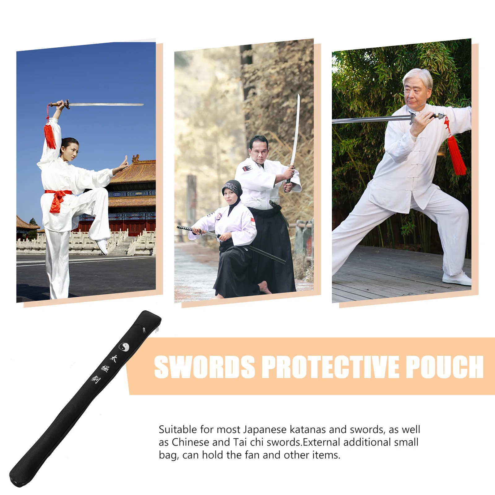 

1pcs Sword Bag Thickened Oxford Cloth Durable Lightweight Portable Storage Pouch For Japanese Chinese Tai Chi Swords