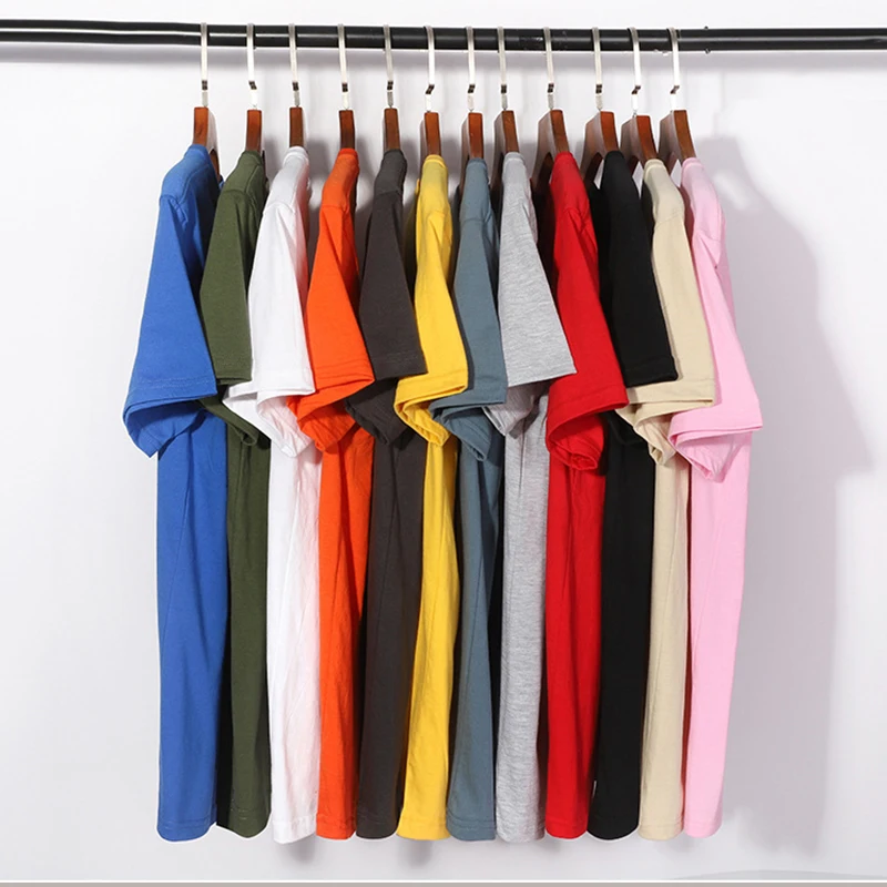 Summer Casual Men's T-Shirt Solid Color Soft and Loose Round Neck Top for Men Loose Soft Cool Cotton Male Short Sleeve Tees image 6