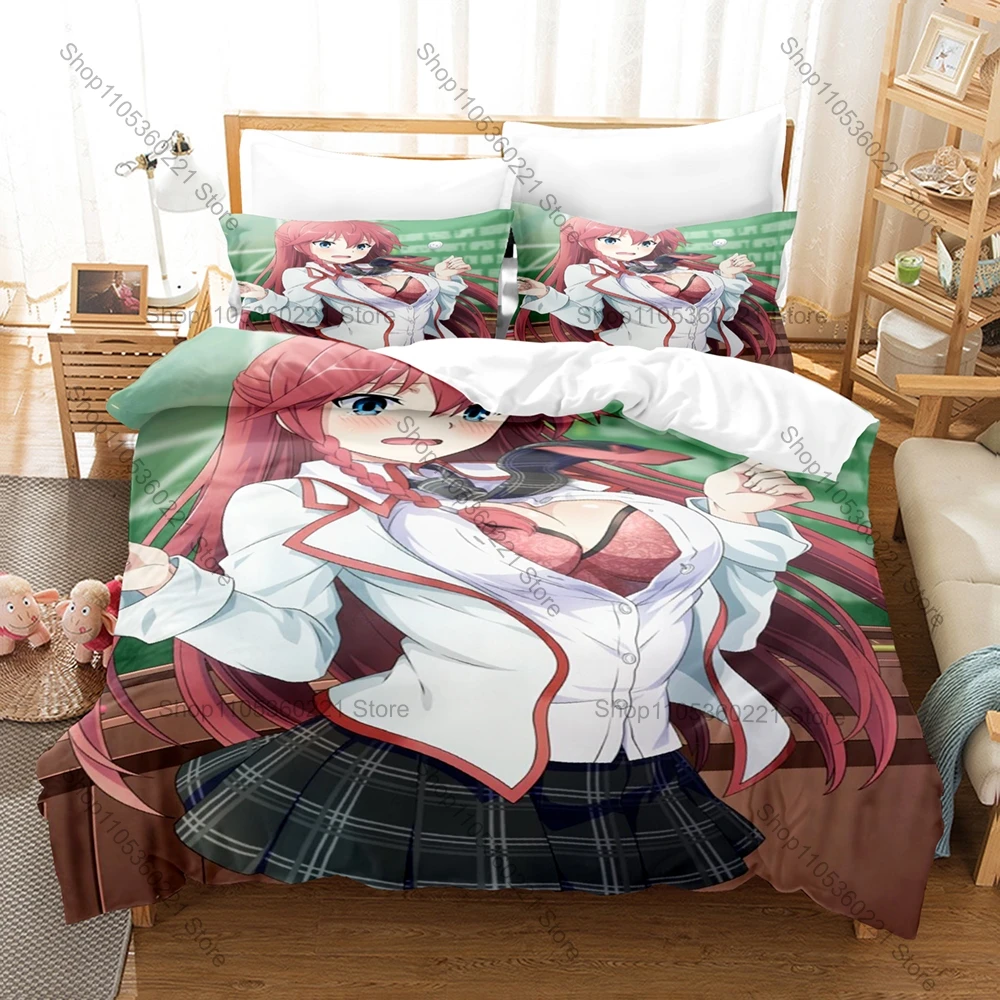 

Cool Popular Shounen Fantasy Anime Trinity Seven Lilith Asami Luxuria Mage Bedding Set 1 Duvet Cover + 2 Pillowcases HD Print An