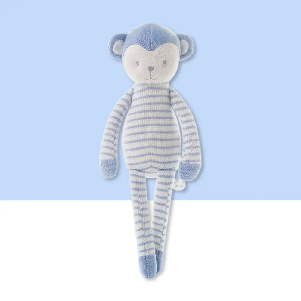 

Long Leg Knitted Monkey Stuffed Toy Handmade Crochet Cartoon Design Plush Monkey Toy High Quality Soft Plush