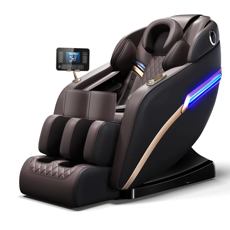 Full Body 4D Zero Gravity Massage Chair Electric Leather Air Pressure Heating Recliner Multi-Function Leisure Massage Sofa