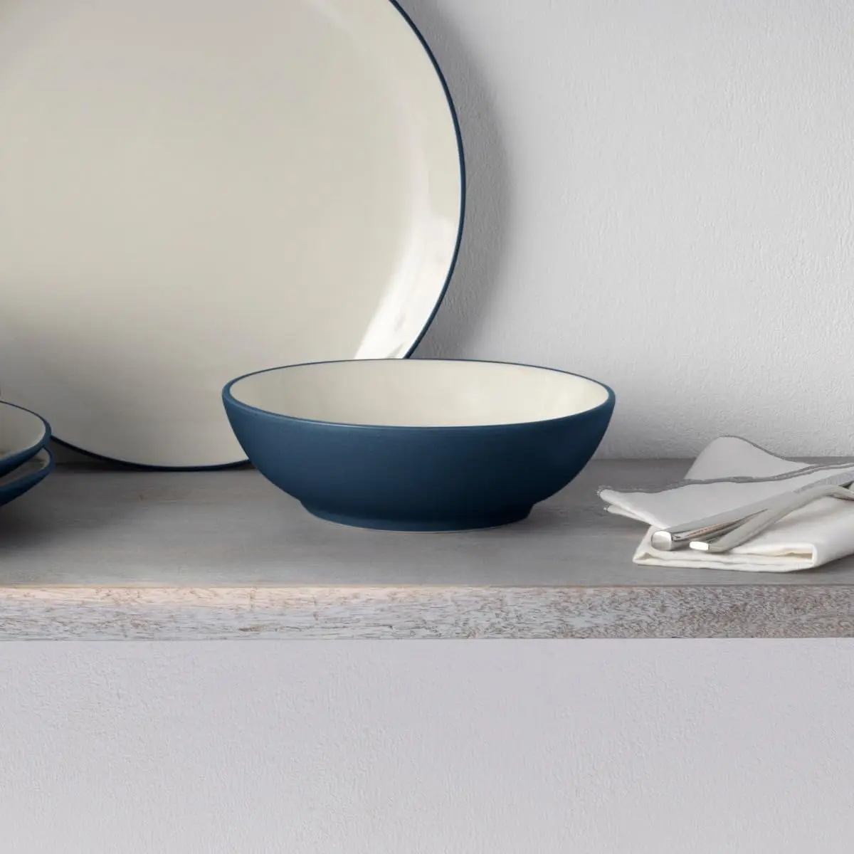 Colorwave Blue 4-Piece Square Place Setting, Service for 1