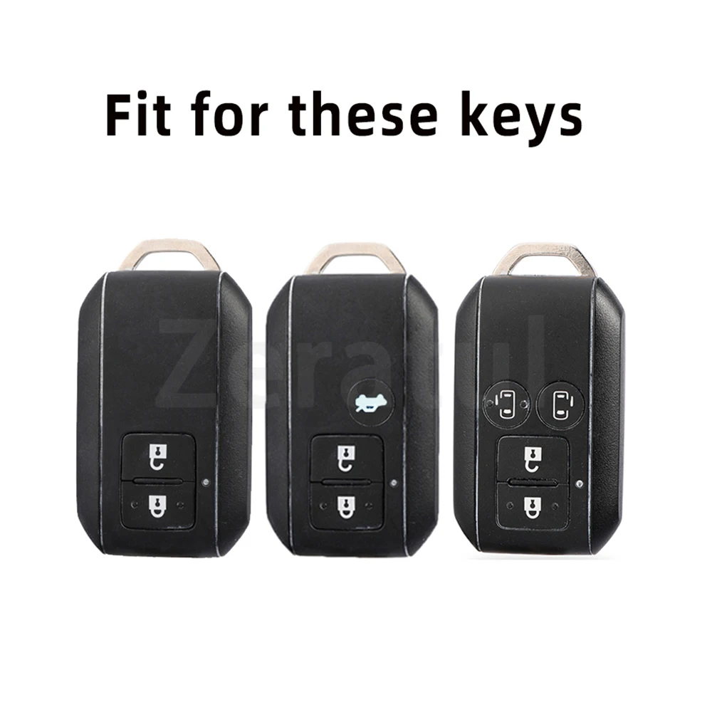 Transparent TPU Car Remote Key Case Cover For Suzuki Swift Wagon Jimny Sierra Spacia Shell Holder Auto Shell Fob Protector Bag