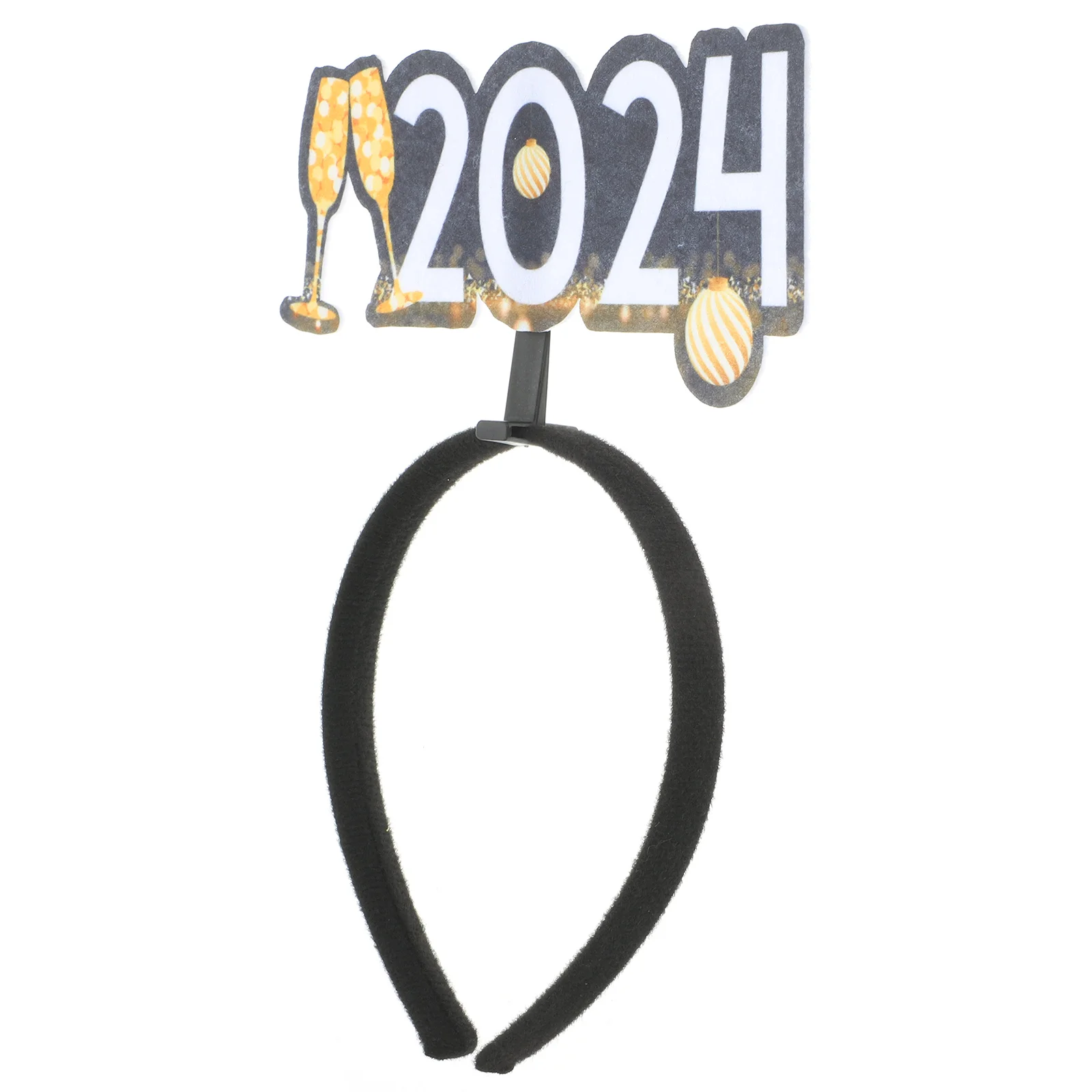 and Goblets New Year Hair Hoops Head Band Decorate Non-woven Fabric Headbands Accessories For