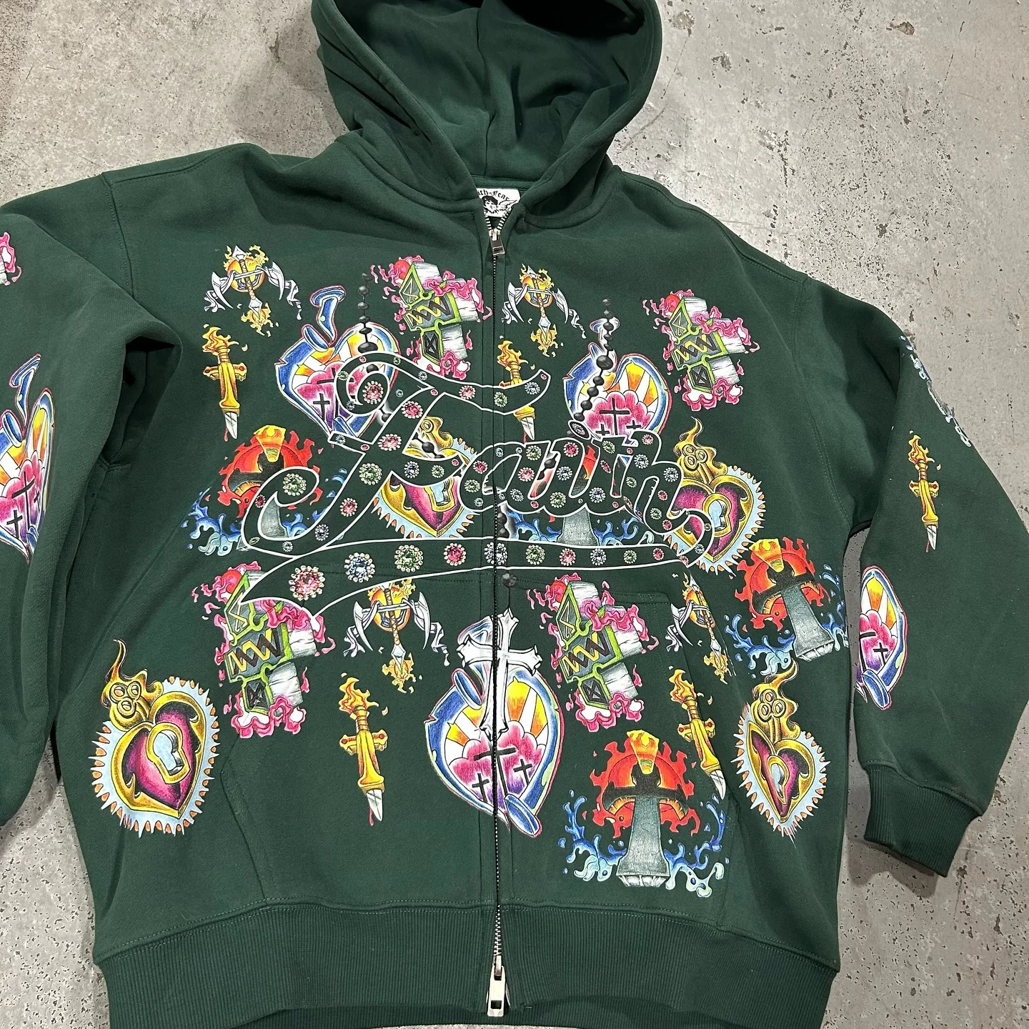 American Retro Hooded Sweater For Men And Women Lovers God Lazy Wind Printed Hooded Long Sleeve Zipper Hooded Sweater Promo