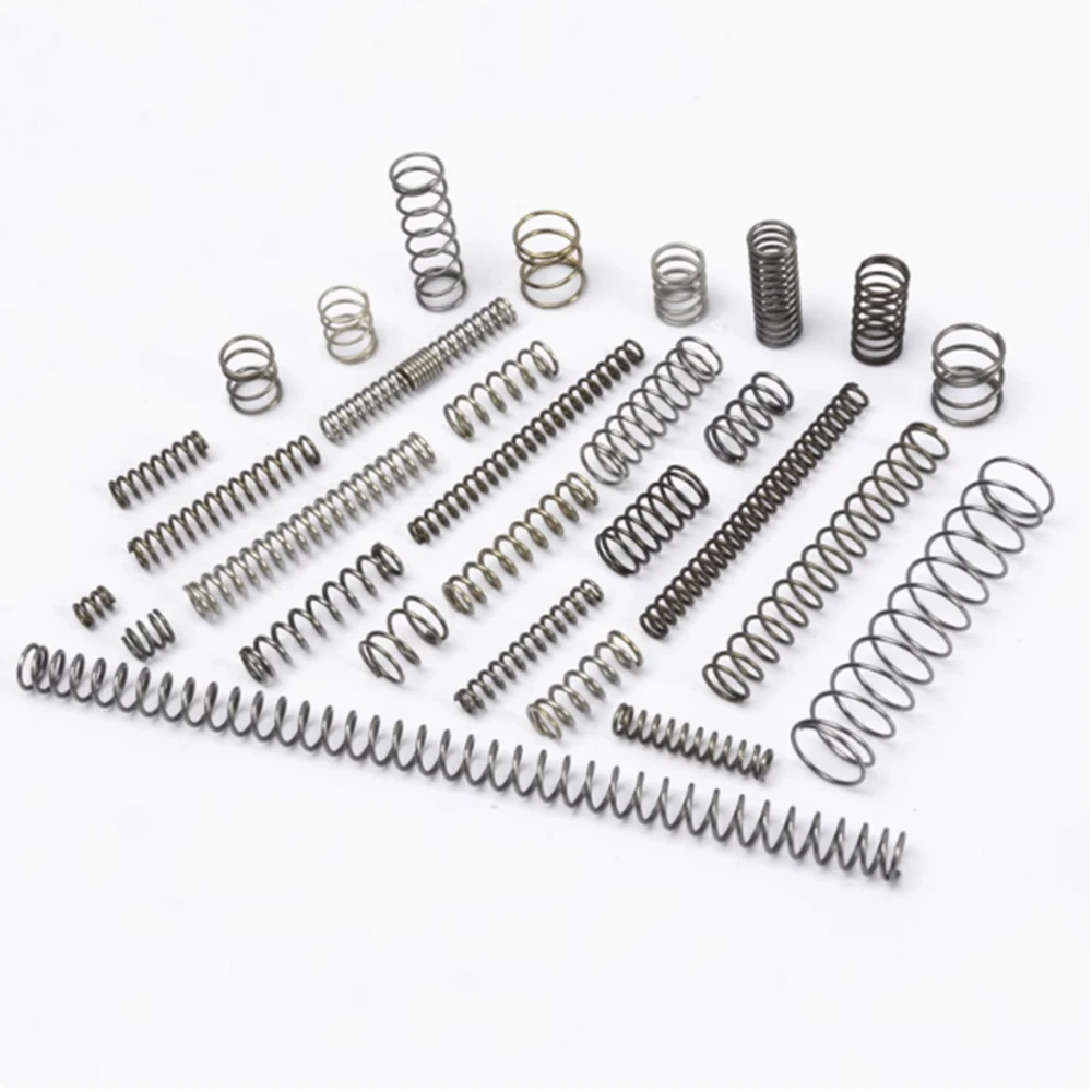 10/30/50Pcs Compression Spring Return Spring Steel Wire Diameter 0.7mm Outside Diameter 4.5/5/6/7.5/8/10mm Length 5mm - 50mm