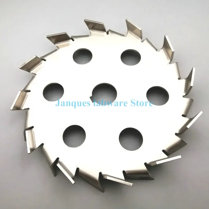 1pc 304 stainless steel Stirrer Dispersion plate with Diversion Hole, Saw-toothed Stirring Disc diameter 280mm to 500mm