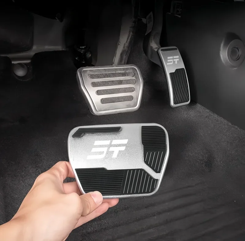Fit for Jetour Traveller T2 2023 2024 2025 Car Throttle Aluminum Alloy Pedal Protective Cover Car Throttle Brake Anti-slip Pedal