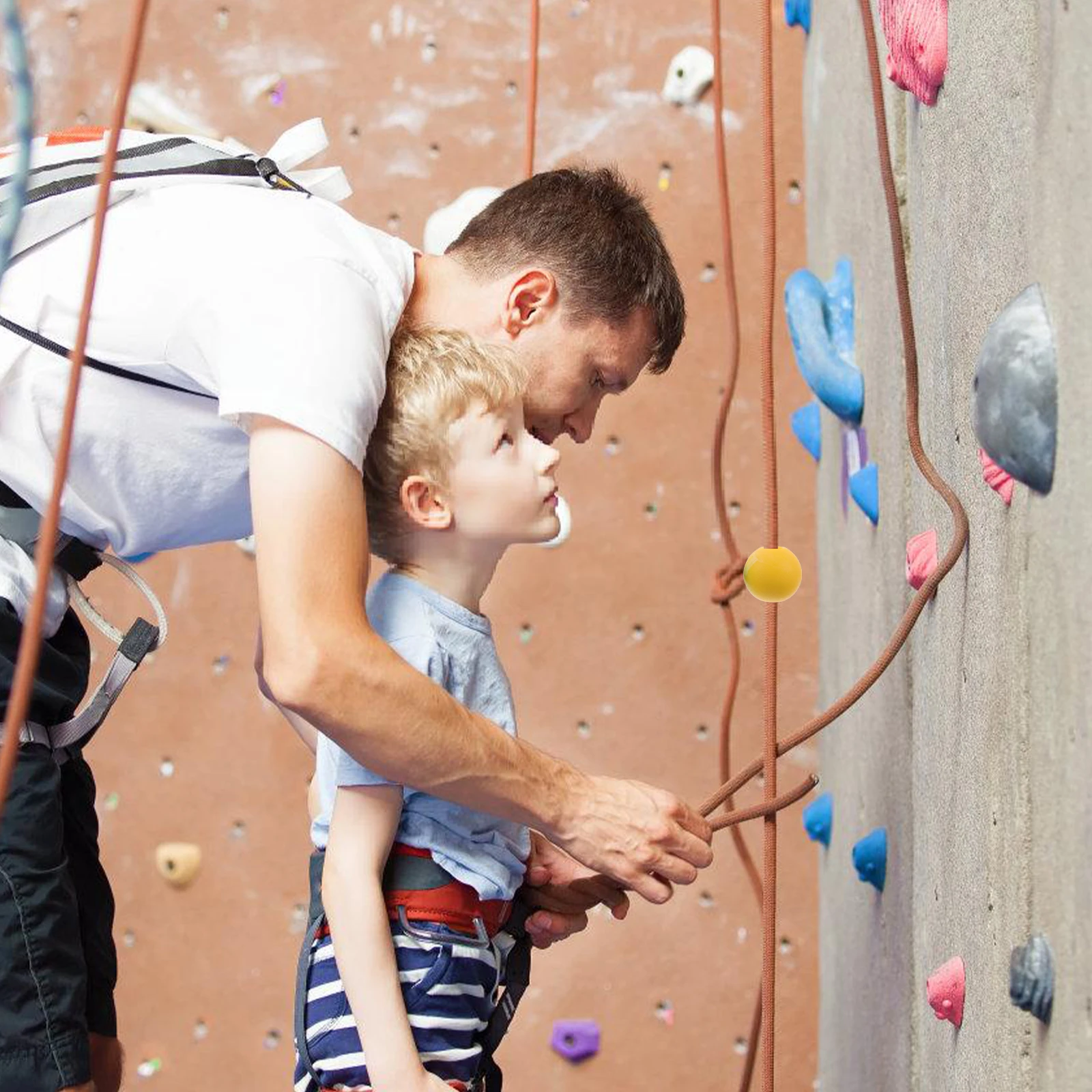 

5 Pcs Climbing Rope Grab Ball Fishing Line Bead Stop Durable Plastic Outdoor Training Toys Large Beads Fishing Line Stopper