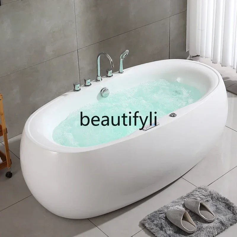 Asmt14 New Arrivals AEuropean oval acrylic independent seamless integrated surf massage constant temperature large bathtub S 14