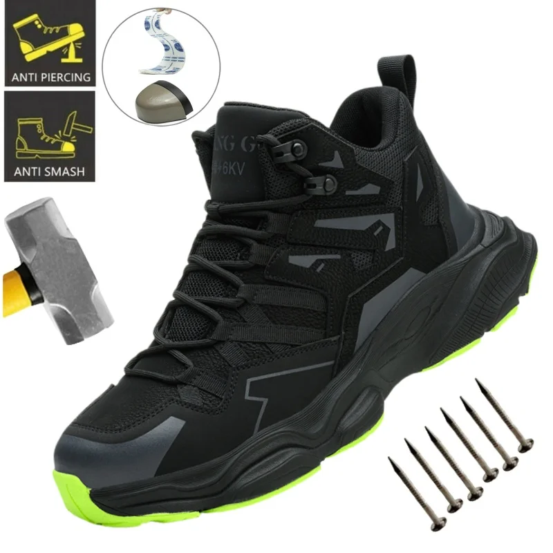 

Lightweight Safety Work Boots for Men Insulated Construction Warehouse Mining Outdoor Dangerous Conditions Male Footwear