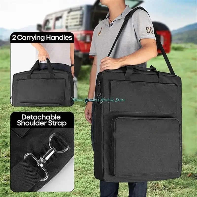 E74E Oxford Fabric Solar Pannello Solar Borse Travel Case per lo stoccaggio e l'organizzazione sicuri