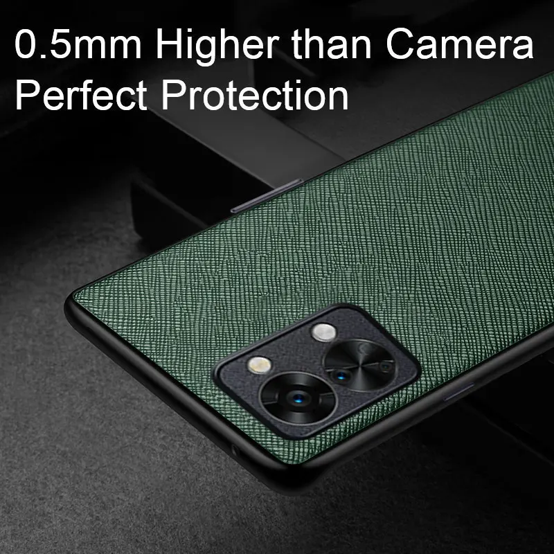 Luxury leather phone case for OnePlus Nord 2T, soft TPU case, hard pc, for Nord 2T