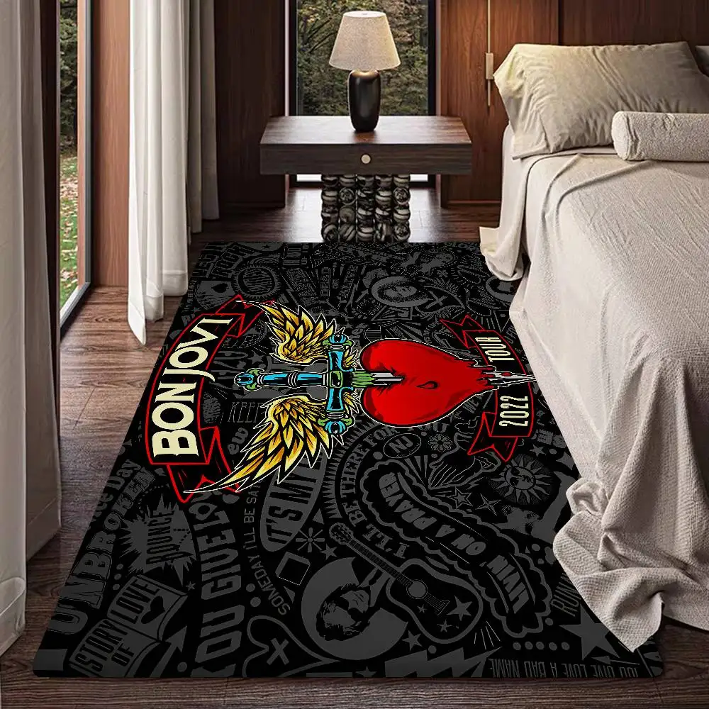 B-BonS J-Jovi Alfombra Lavable Antideslizante Sala de Estar Sofá Sillas Alfombra Cocina Mesita de Noche Alfombras