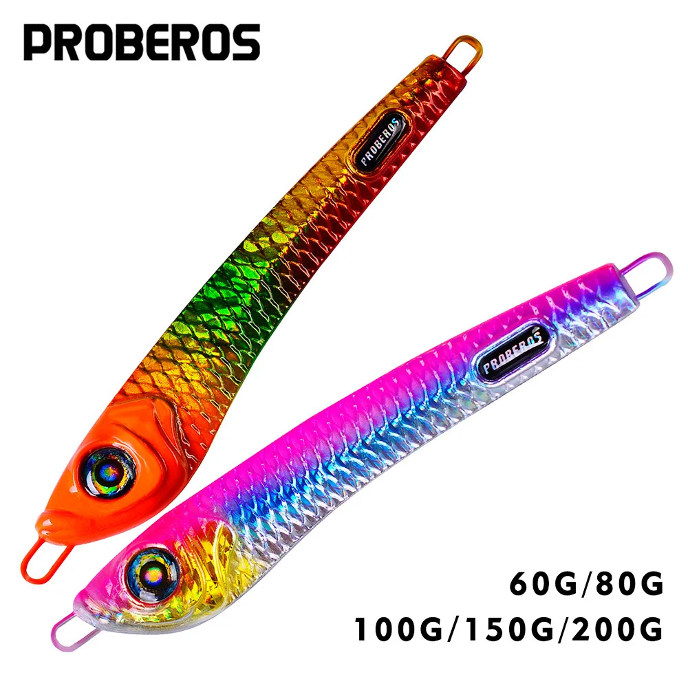 

Big Long Cast Slow Fall Sinking Lead Jig Metal Spoon LF033 Bionic Hard Bait for Tuna Grouper Spanish Mackerel Saltwater Tackle