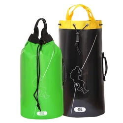 Outdoor Rope Bag Rock Climbing Rescue Cave Exploration Package Drainable Rope Management Backpack Shoulder Bag