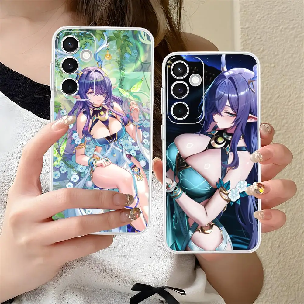 Genshin Impact Lauma Phone Case for Samsung Galaxy S25 S24 S23 S22 S21Plus FE Ultra Clear Colour Protective Luxury Pretty #1