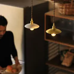 Minimalist Brass Shop Chandelier Nordic Restaurant Bar Single Head Small Light Ins Home Stay Personalized Bedroom Lamp
