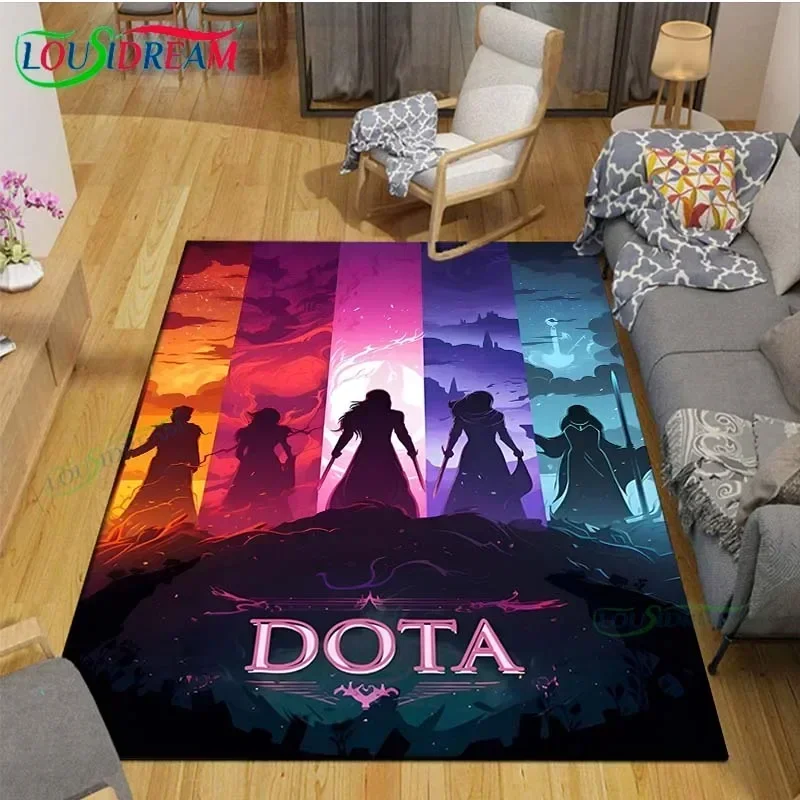 

Famous Game D-DOTA 2 Pattern Carpet Living Room Bedroom Carpet Yoga Mat Photography Props Area Rug Birthday Gift