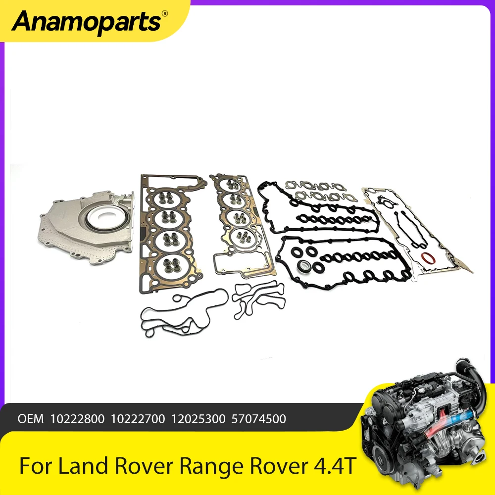 Engine Parts Cylinder Head Full Gasket Set Fit 4.4 T For 2010-2013 Land Rover Range Rover Sports 4.4T Diesel 448DT TDV8 10222800