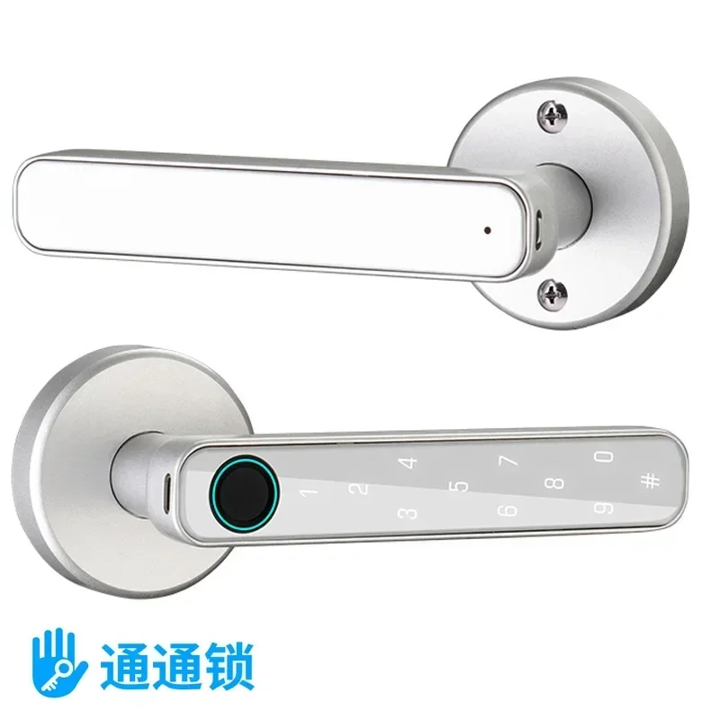 APP intelligent induction auxiliary lock North American door lock household ball Bluetooth password lock free hole change