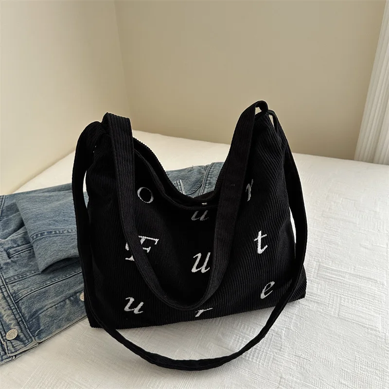 

2024 new niche large capacity tote bag simple and fashionable shoulder bag simple and casual crossbodybag bolsos de mujer сумка