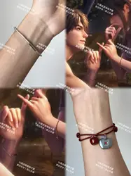 Anime Love and Deepspace Caleb Apple Bracelet Braided Rope Ornaments Accessory Cospaly Cartoon Gift Decorate