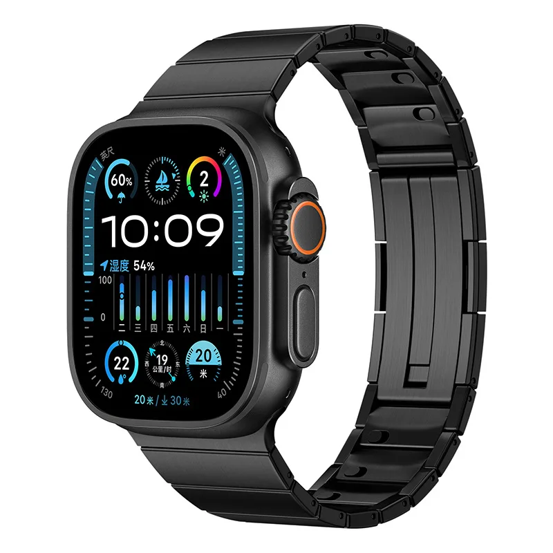 Edelstahlband für Apple Watch Serie 10 46 mm 42 mm Metallarmband iWatch 9 8 7 6 5 Ultra2 49 mm 45 mm 44 mm 38 40 41 mm