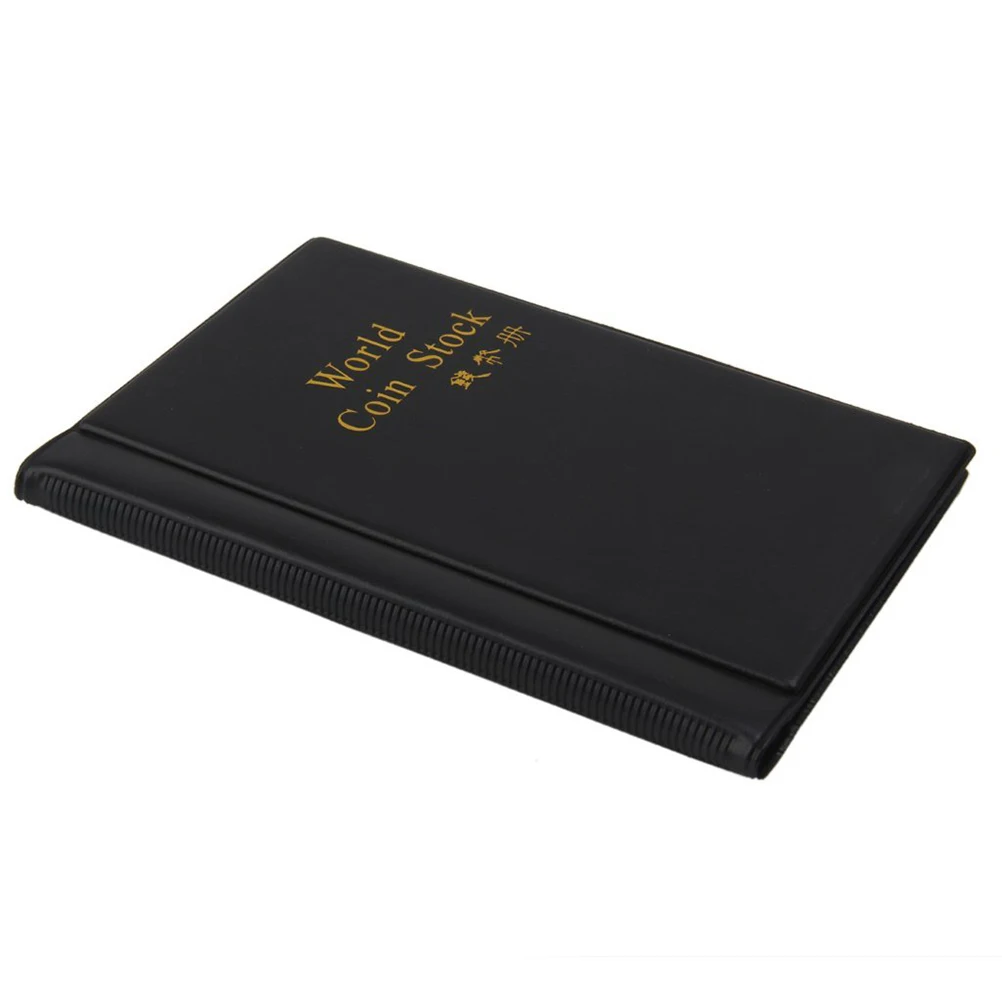

120 Pockets Coin Collection Album 10 Pages Portable 15x11cm PU Cover OPP Material Coin Collector Book Storage Display Solution