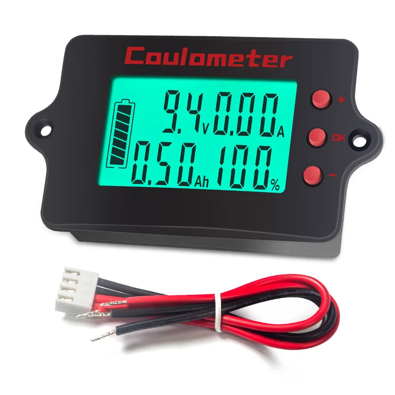 

120V 10A Universal LCD Car Battery Test Meter Tester PZEM-037 for Acid Lead Lithium Cell Voltage Capacity Indicator